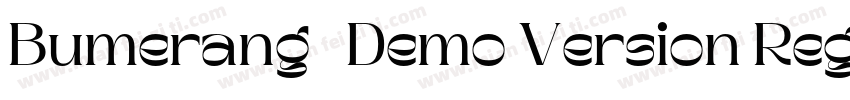 Bumerang   Demo Version Regular字体转换